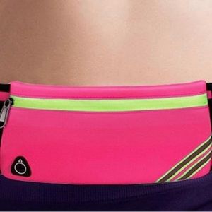 Slim Running Belt Fanny Pack Pink